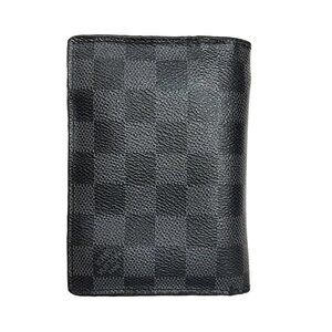Auth LOUIS VUITTON Regular Porte Foyle N61226 Damier Graphite - CT0176